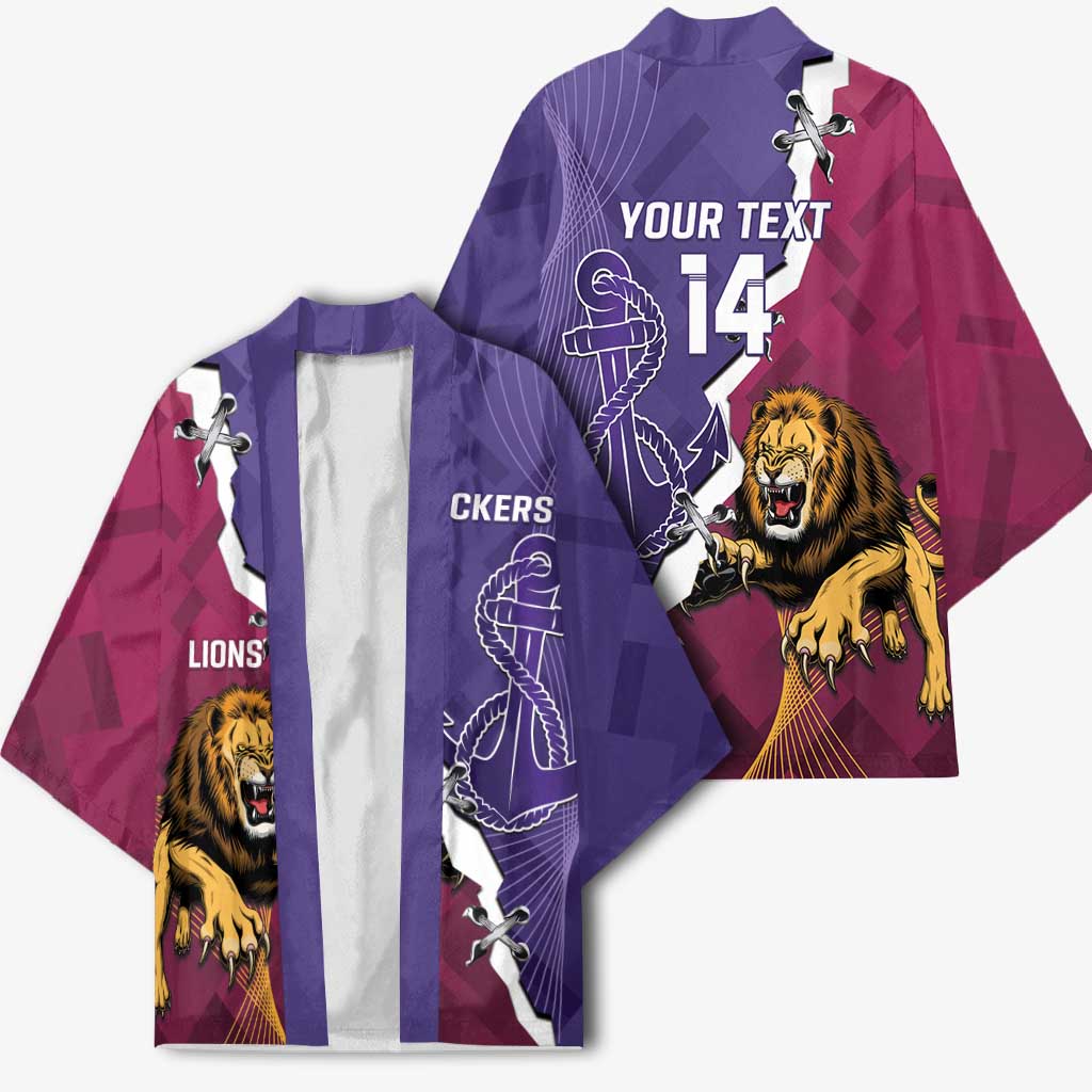 Dockers And Lions Football Custom Kimono 2025 Sporty Dynamic Version - Aussie Hoodie