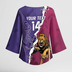Dockers And Lions Football Custom Kimono Sleeve Blouse 2025 Sporty Dynamic Version - Aussie Hoodie