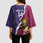 Dockers And Lions Football Custom Kimono Sleeve Blouse 2025 Sporty Dynamic Version - Aussie Hoodie