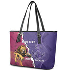Dockers And Lions Football Custom Leather Tote Bag 2025 Sporty Dynamic Version - Aussie Hoodie