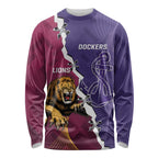 Dockers And Lions Football Custom Long Sleeve Shirt 2025 Sporty Dynamic Version - Aussie Hoodie
