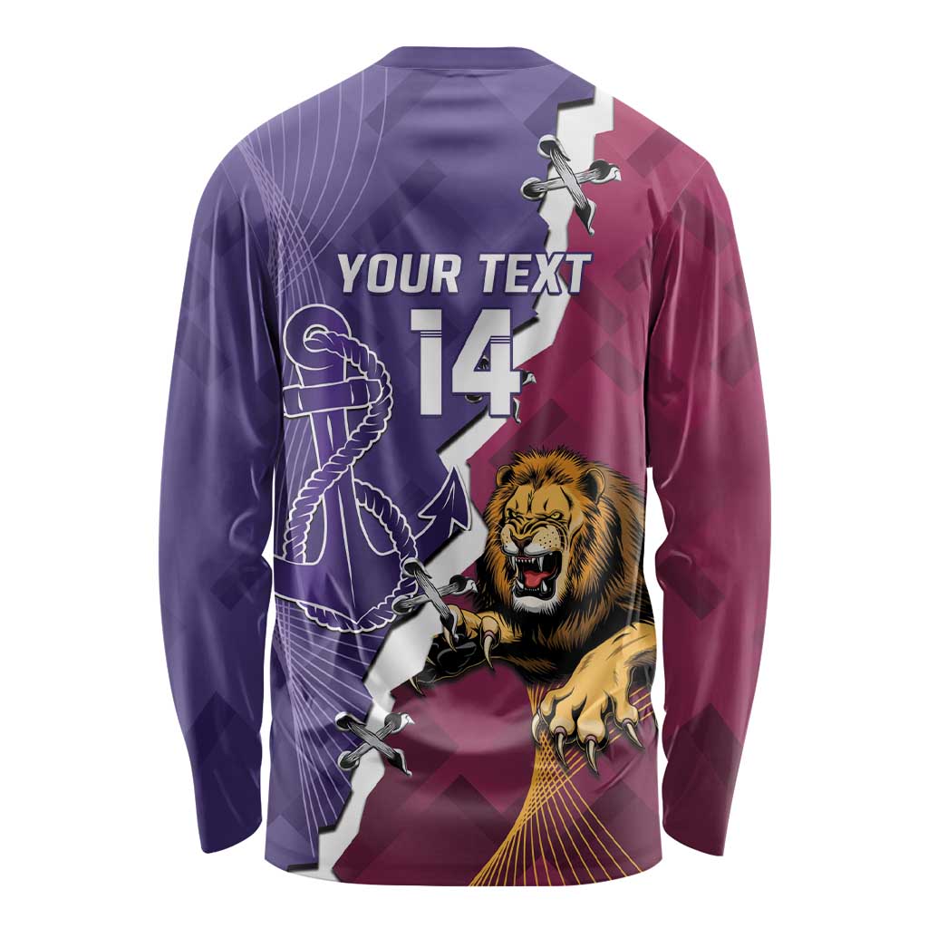 Dockers And Lions Football Custom Long Sleeve Shirt 2025 Sporty Dynamic Version - Aussie Hoodie