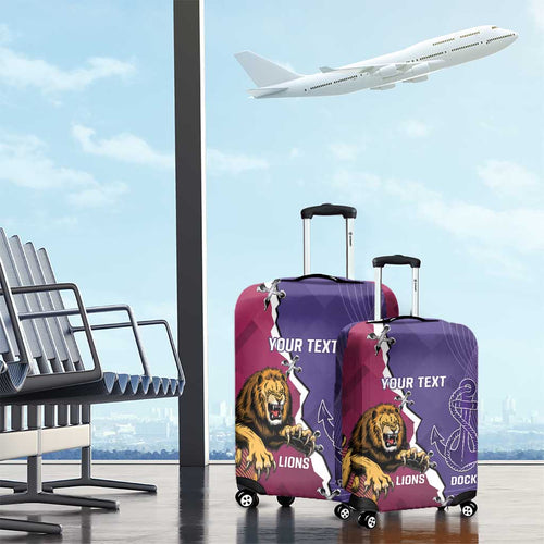 Dockers And Lions Football Custom Luggage Cover 2025 Sporty Dynamic Version - Aussie Hoodie
