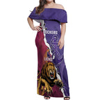 Dockers And Lions Football Custom Off Shoulder Maxi Dress 2025 Sporty Dynamic Version - Aussie Hoodie