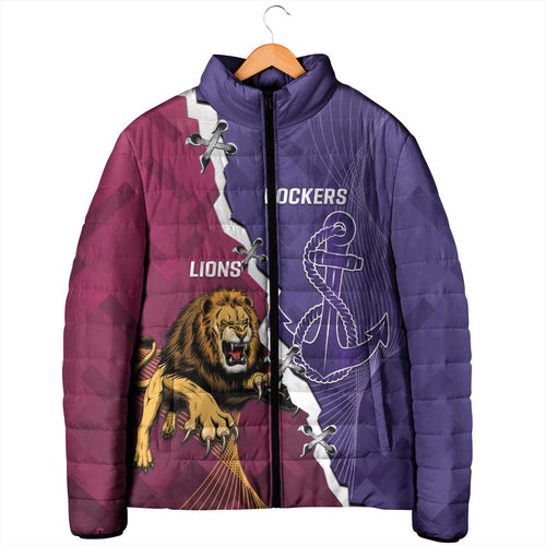 Dockers And Lions Football Custom Padded Jacket 2025 Sporty Dynamic Version - Aussie Hoodie