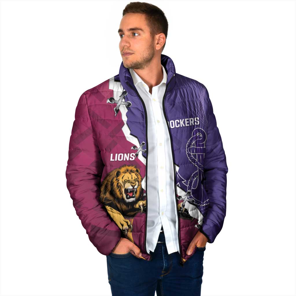 Dockers And Lions Football Custom Padded Jacket 2025 Sporty Dynamic Version - Aussie Hoodie
