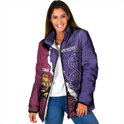 Dockers And Lions Football Custom Padded Jacket 2025 Sporty Dynamic Version - Aussie Hoodie