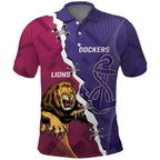 Dockers And Lions Football Custom Polo Shirt 2025 Sporty Dynamic Version - Aussie Hoodie