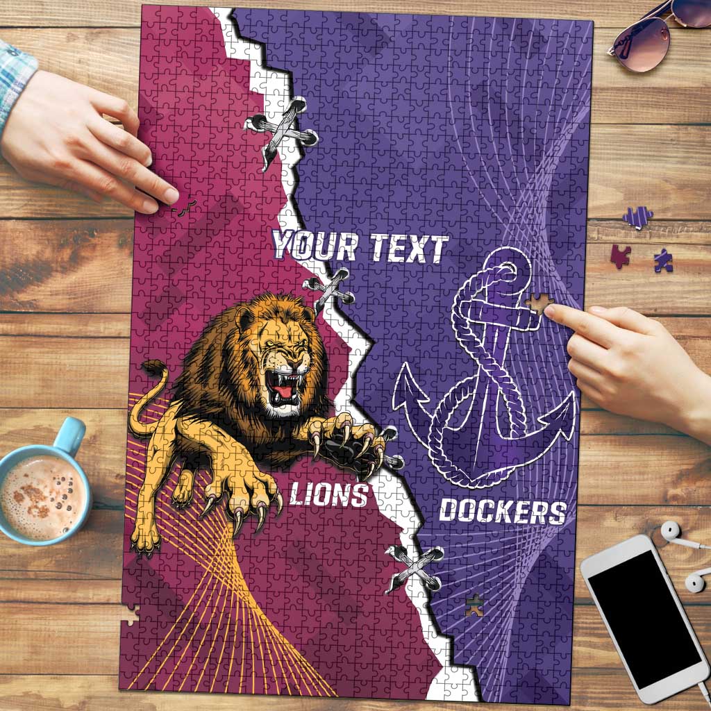 Dockers And Lions Football Custom Puzzle 2025 Sporty Dynamic Version - Aussie Hoodie