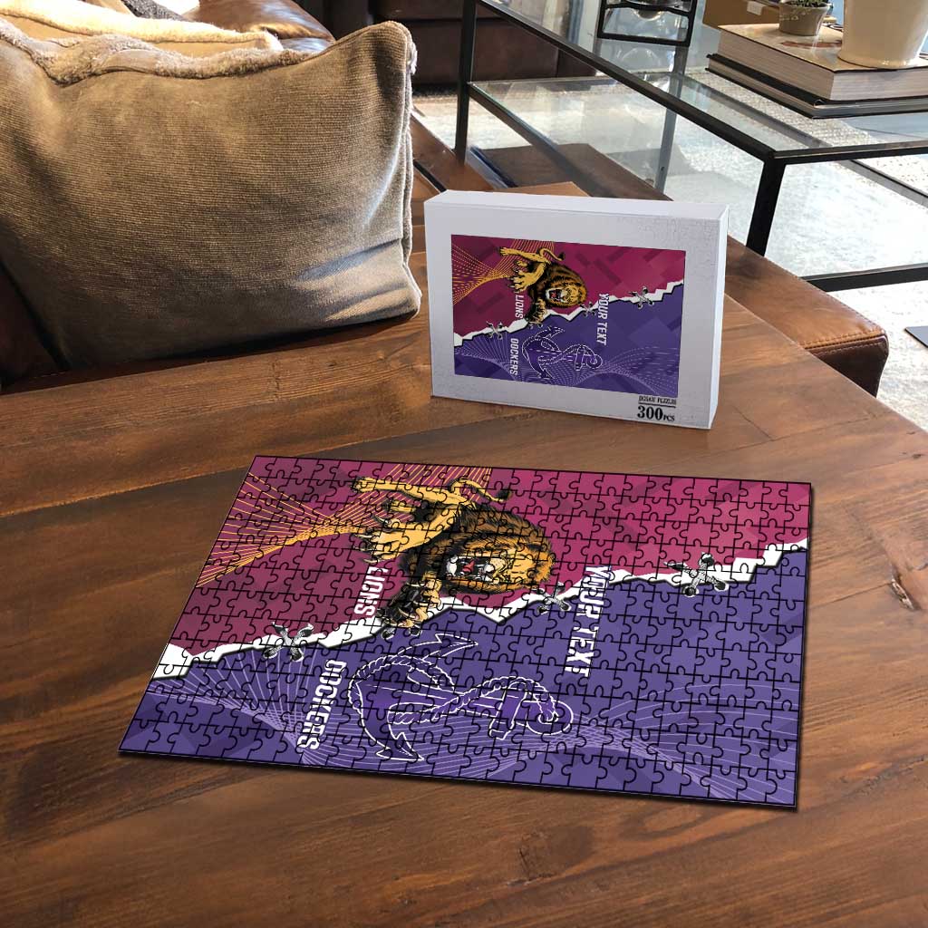 Dockers And Lions Football Custom Puzzle 2025 Sporty Dynamic Version - Aussie Hoodie