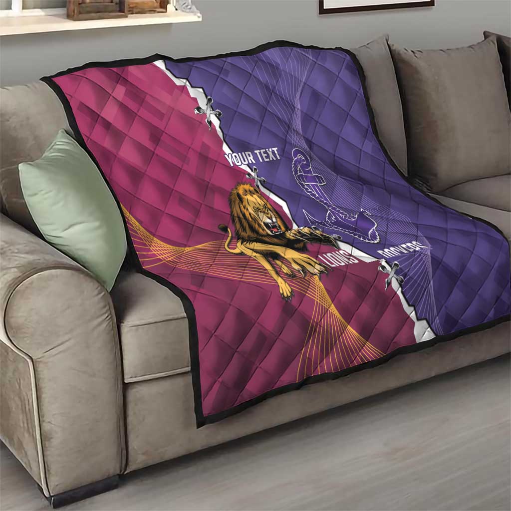 Dockers And Lions Football Custom Quilt 2025 Sporty Dynamic Version - Aussie Hoodie