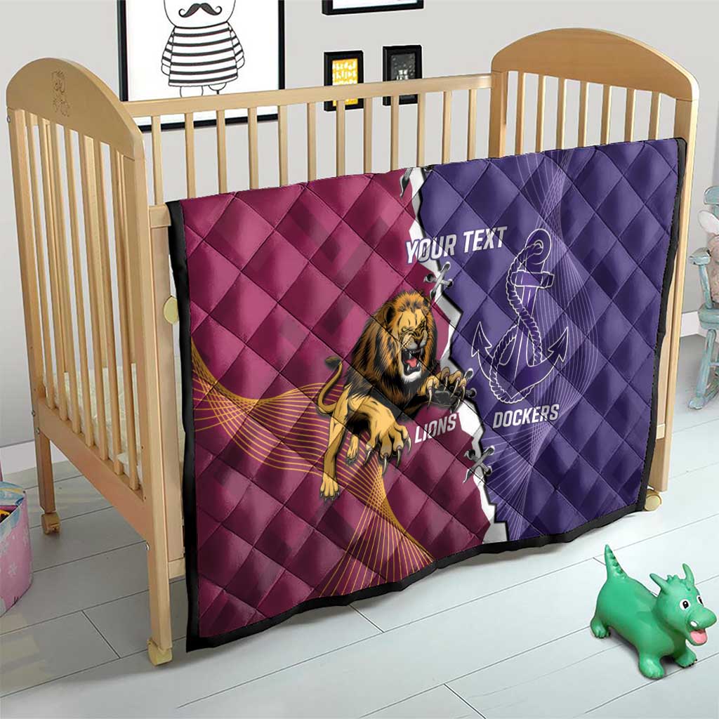 Dockers And Lions Football Custom Quilt 2025 Sporty Dynamic Version - Aussie Hoodie