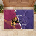 Dockers And Lions Football Custom Rubber Doormat 2025 Sporty Dynamic Version - Aussie Hoodie