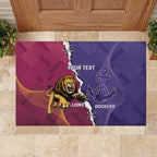 Dockers And Lions Football Custom Rubber Doormat 2025 Sporty Dynamic Version - Aussie Hoodie