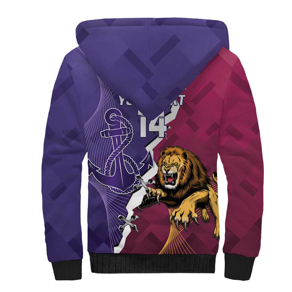 Dockers And Lions Football Custom Sherpa Hoodie 2025 Sporty Dynamic Version - Aussie Hoodie