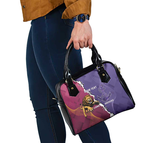Dockers And Lions Football Custom Shoulder Handbag 2025 Sporty Dynamic Version - Aussie Hoodie