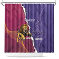 Dockers And Lions Football Custom Shower Curtain 2025 Sporty Dynamic Version - Aussie Hoodie