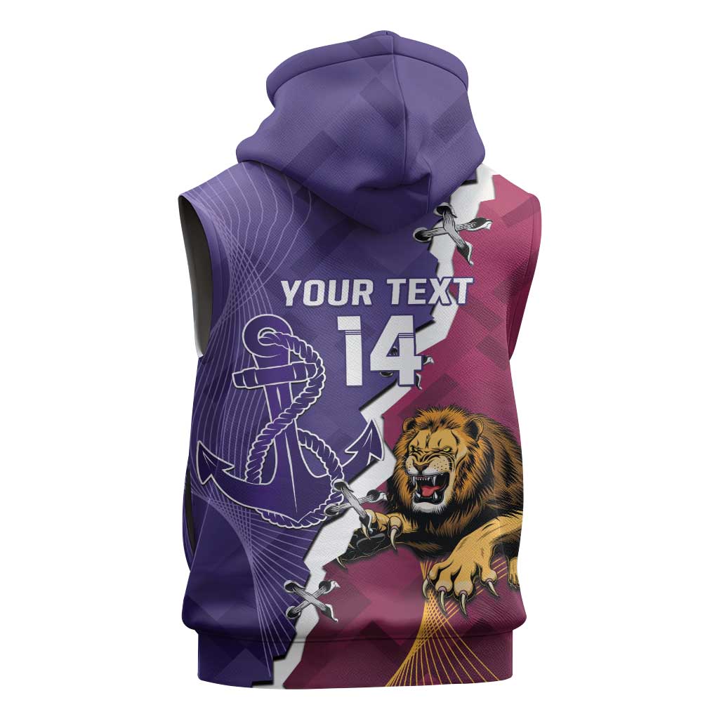 Dockers And Lions Football Custom Sleeveless Hoodie 2025 Sporty Dynamic Version - Aussie Hoodie