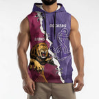 Dockers And Lions Football Custom Sleeveless Hoodie 2025 Sporty Dynamic Version - Aussie Hoodie