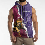 Dockers And Lions Football Custom Sleeveless Zip Hoodie 2025 Sporty Dynamic Version LT14