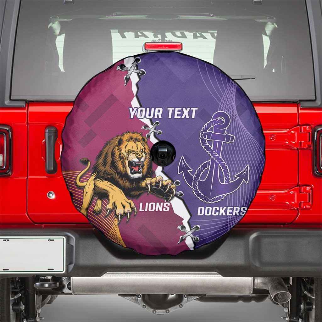 Dockers And Lions Football Custom Spare Tire Cover 2025 Sporty Dynamic Version - Aussie Hoodie