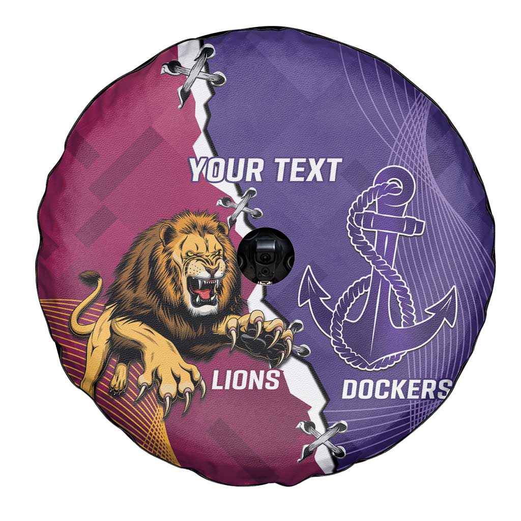 Dockers And Lions Football Custom Spare Tire Cover 2025 Sporty Dynamic Version - Aussie Hoodie