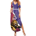 Dockers And Lions Football Custom Summer Maxi Dress 2025 Sporty Dynamic Version - Aussie Hoodie