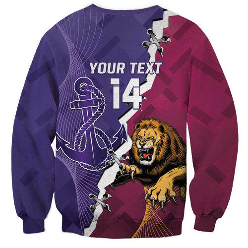 Dockers And Lions Football Custom Sweatshirt 2025 Sporty Dynamic Version - Aussie Hoodie