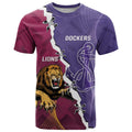 Dockers And Lions Football Custom T Shirt 2025 Sporty Dynamic Version - Aussie Hoodie