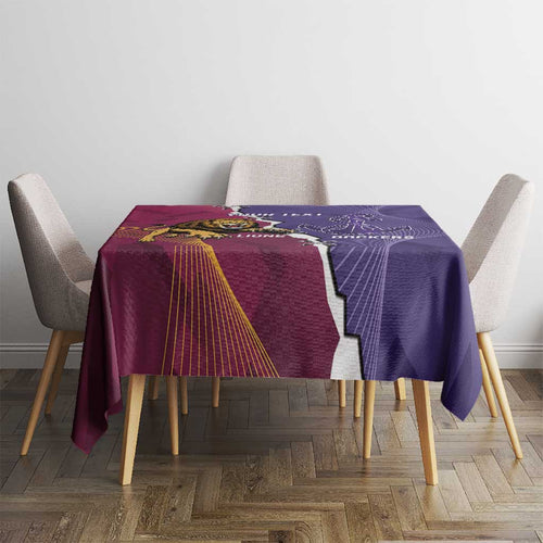 Dockers And Lions Football Custom Tablecloth 2025 Sporty Dynamic Version - Aussie Hoodie