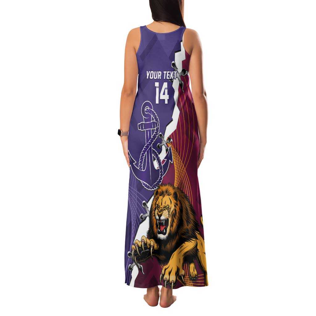 Dockers And Lions Football Custom Tank Maxi Dress 2025 Sporty Dynamic Version - Aussie Hoodie