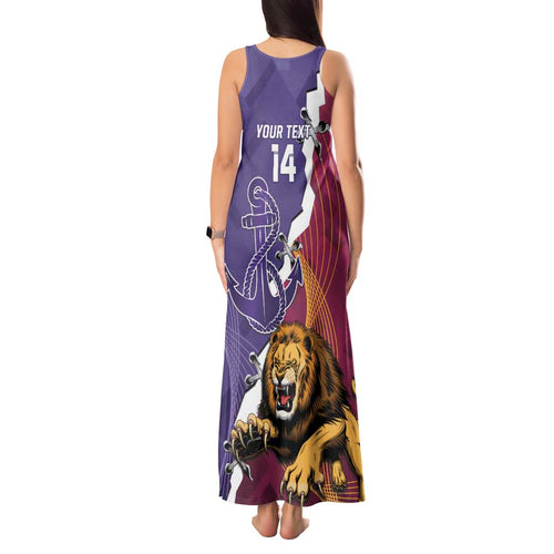 Dockers And Lions Football Custom Tank Maxi Dress 2025 Sporty Dynamic Version - Aussie Hoodie