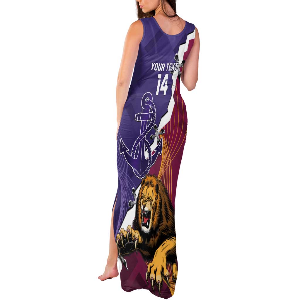 Dockers And Lions Football Custom Tank Maxi Dress 2025 Sporty Dynamic Version - Aussie Hoodie