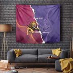 Dockers And Lions Football Custom Tapestry 2025 Sporty Dynamic Version - Aussie Hoodie