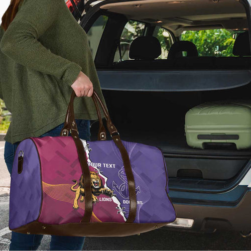 Dockers And Lions Football Custom Travel Bag 2025 Sporty Dynamic Version - Aussie Hoodie