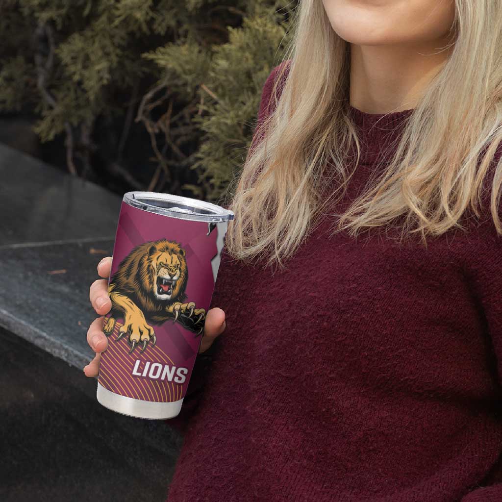 Dockers And Lions Football Tumbler Cup 2025 Sporty Dynamic Version - Aussie Hoodie
