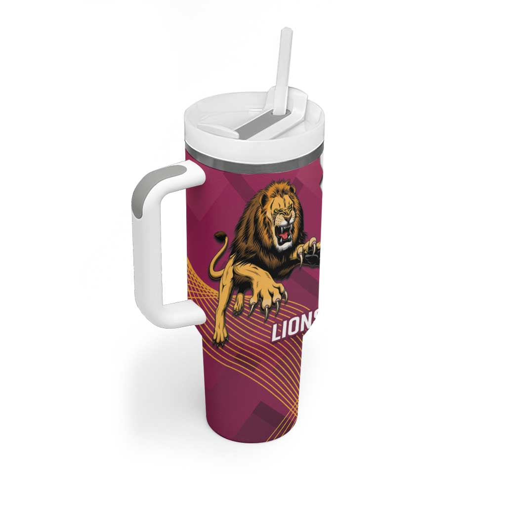 Dockers And Lions Football Tumbler With Handle 2025 Sporty Dynamic Version - Aussie Hoodie