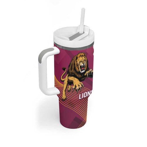 Dockers And Lions Football Tumbler With Handle 2025 Sporty Dynamic Version - Aussie Hoodie