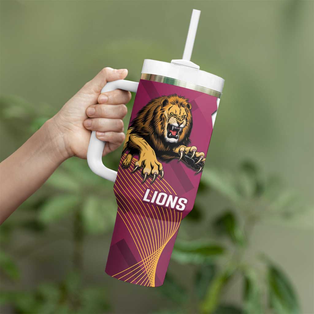 Dockers And Lions Football Tumbler With Handle 2025 Sporty Dynamic Version - Aussie Hoodie