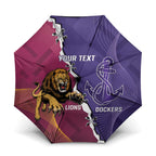 Dockers And Lions Football Custom Umbrella 2025 Sporty Dynamic Version - Aussie Hoodie