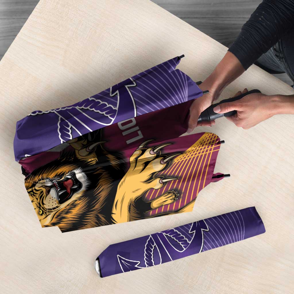 Dockers And Lions Football Custom Umbrella 2025 Sporty Dynamic Version - Aussie Hoodie