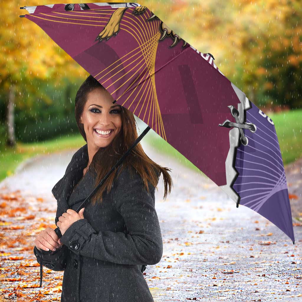 Dockers And Lions Football Custom Umbrella 2025 Sporty Dynamic Version - Aussie Hoodie