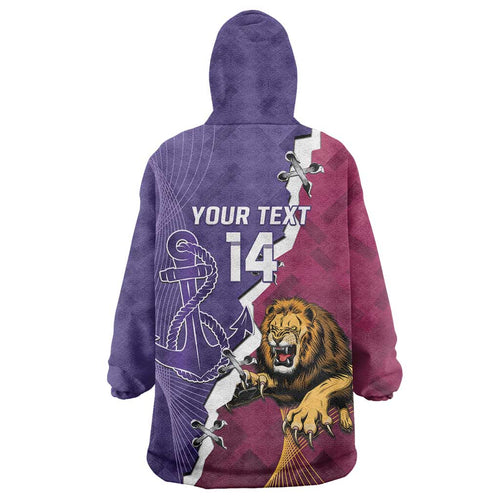 Dockers And Lions Football Custom Wearable Blanket Hoodie 2025 Sporty Dynamic Version - Aussie Hoodie