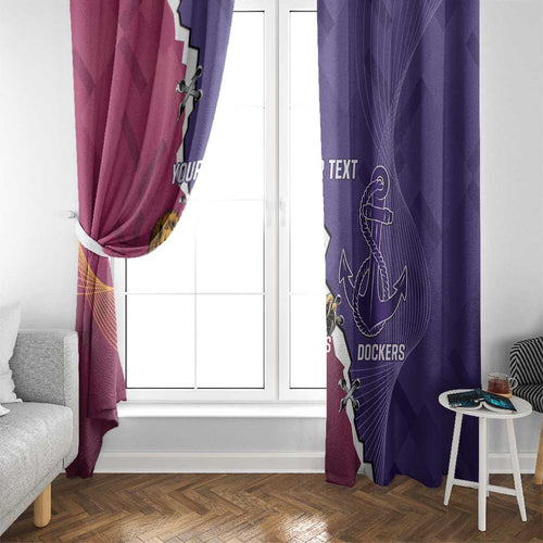 Dockers And Lions Football Custom Window Curtain 2025 Sporty Dynamic Version - Aussie Hoodie