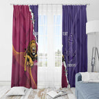 Dockers And Lions Football Custom Window Curtain 2025 Sporty Dynamic Version - Aussie Hoodie