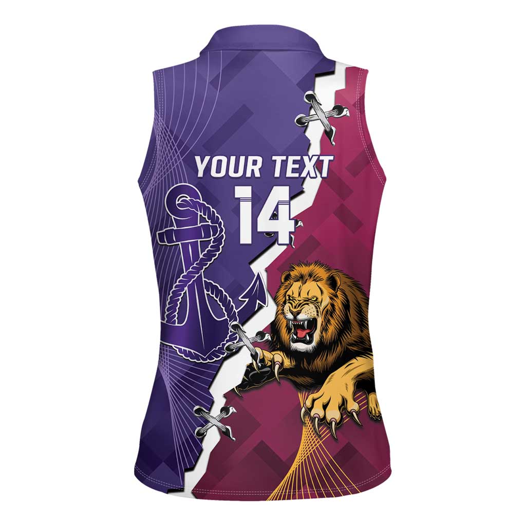 Dockers And Lions Football Custom Women Sleeveless Polo Shirt 2025 Sporty Dynamic Version - Aussie Hoodie