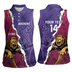 Dockers And Lions Football Custom Women Sleeveless Polo Shirt 2025 Sporty Dynamic Version - Aussie Hoodie