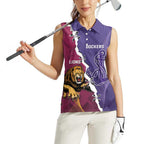 Dockers And Lions Football Custom Women Sleeveless Polo Shirt 2025 Sporty Dynamic Version - Aussie Hoodie
