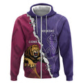 Dockers And Lions Football Custom Zip Hoodie 2025 Sporty Dynamic Version - Aussie Hoodie