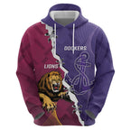 Dockers And Lions Football Custom Zip Hoodie 2025 Sporty Dynamic Version - Aussie Hoodie